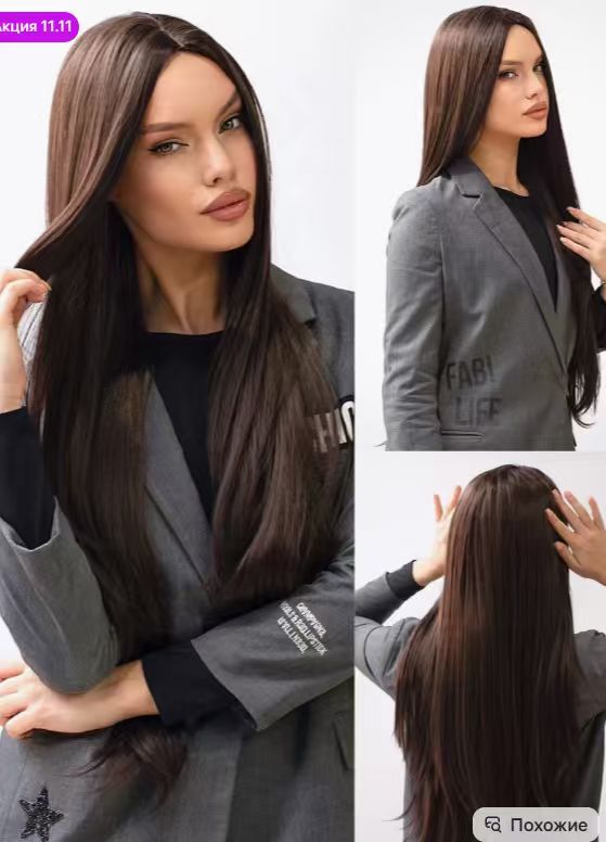 Black Bangs Hair Comfortable Elastic Net Fiber Long Straight Wig