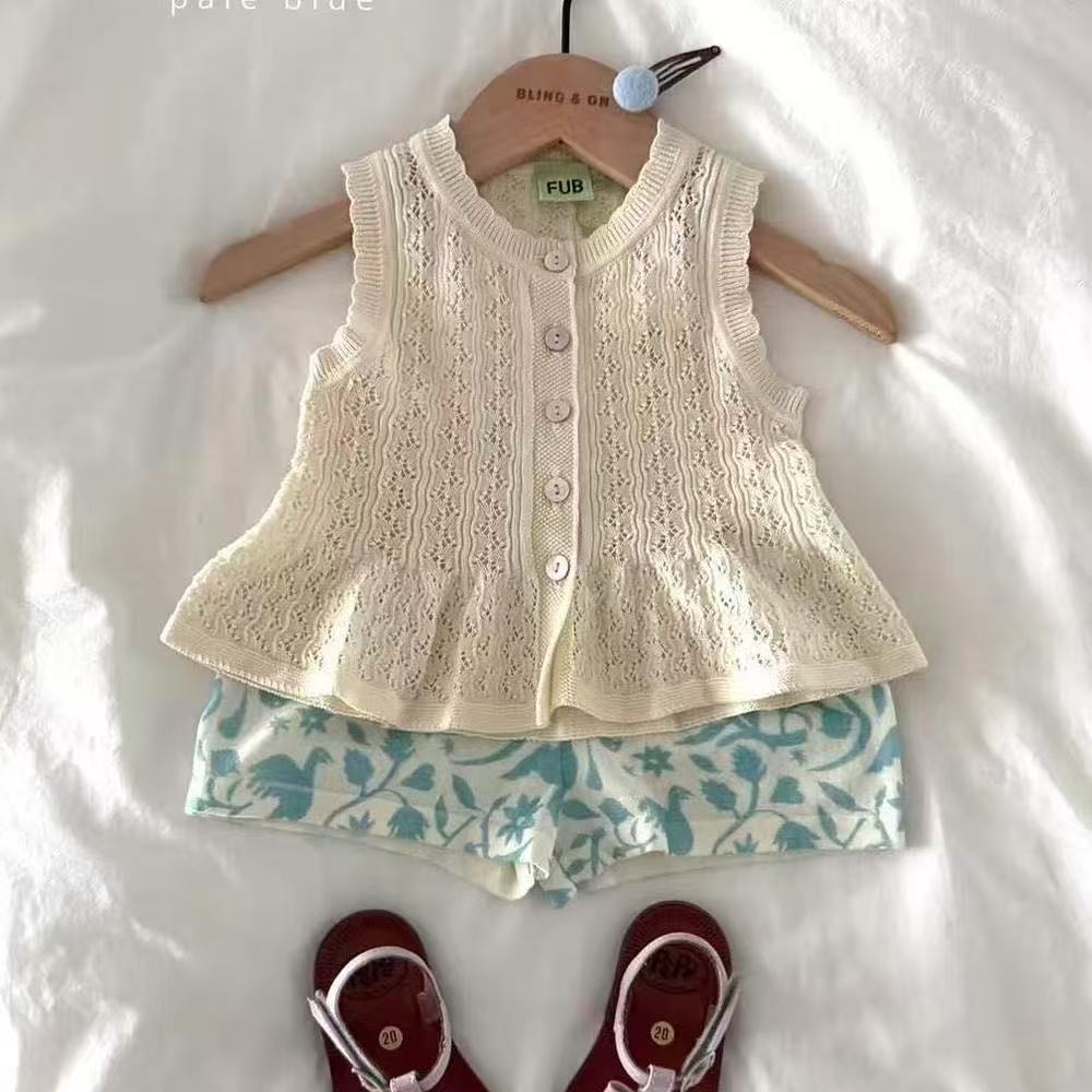 Classic Children's Style Cotton Knitted Shorts Children's Pants