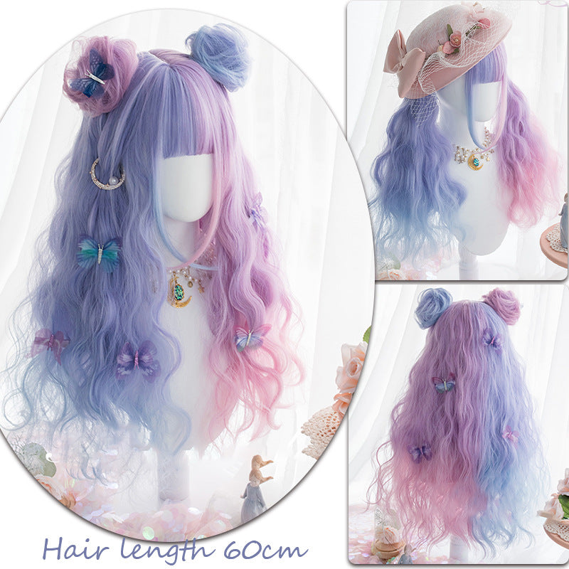 Role Play Dyed Chemical Fiber Whole Top Film Television Long Straight Wig