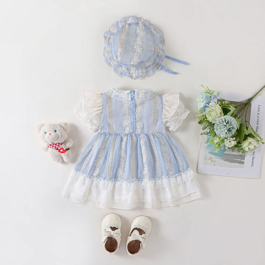 Women's & Children's Summer Outing Thin Skirt Short Chinese Children's Dress