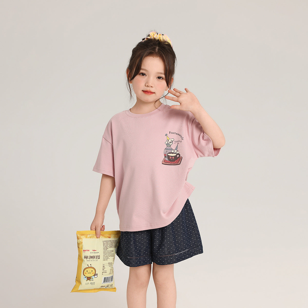Children's Summer Cartoon Printed Korean Style Loose Short Children's T-shirt