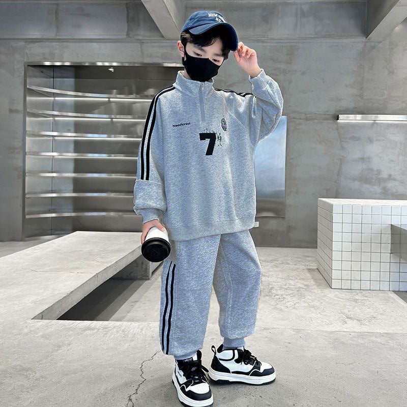 Children's Boys Spring Clothing Fashionable Sports Sweater Autumn Children's Suit