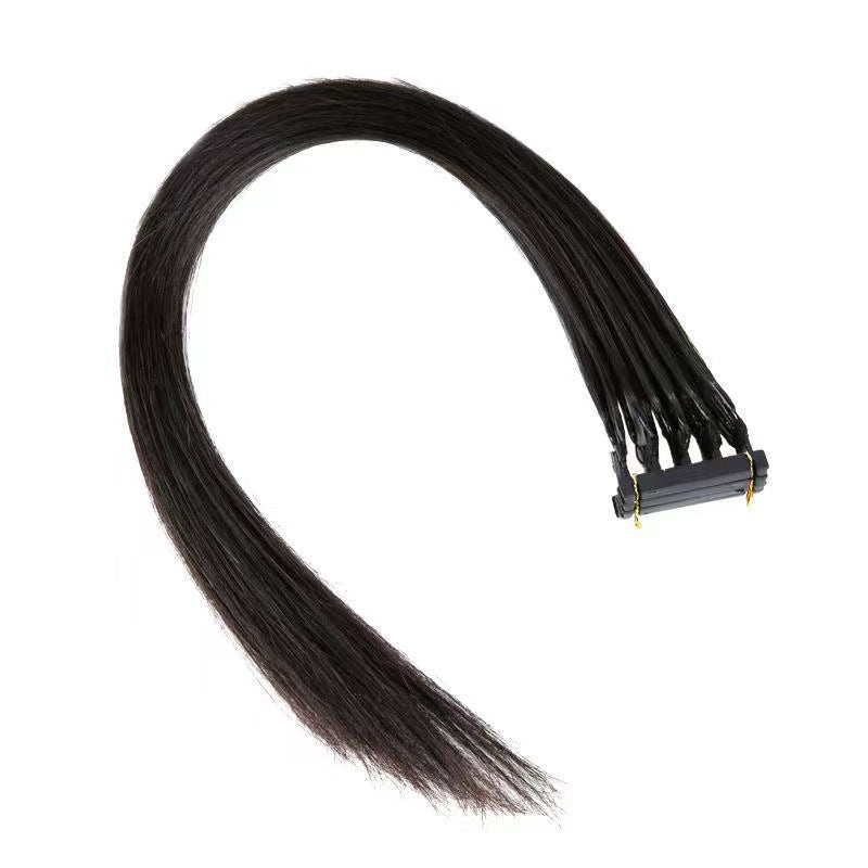 Second Generation Full Hot Dye Invisible Real Hair Wig