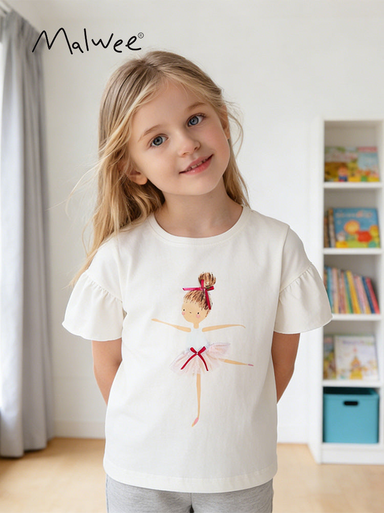 Children's Cute Cartoon Pattern Short-sleeved Shirt Summer Thin Children's T-shirt