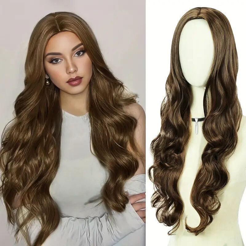 Universal Medium Curly Hair Big Wave Wig Long Curls