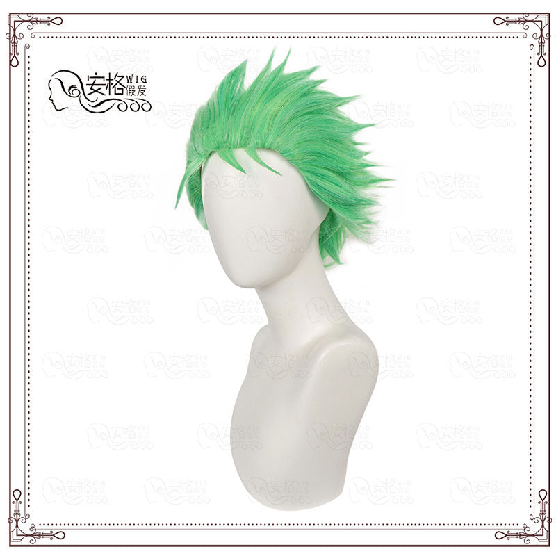 One Piece Pirate Hunter Green Algae Real Hair Wig