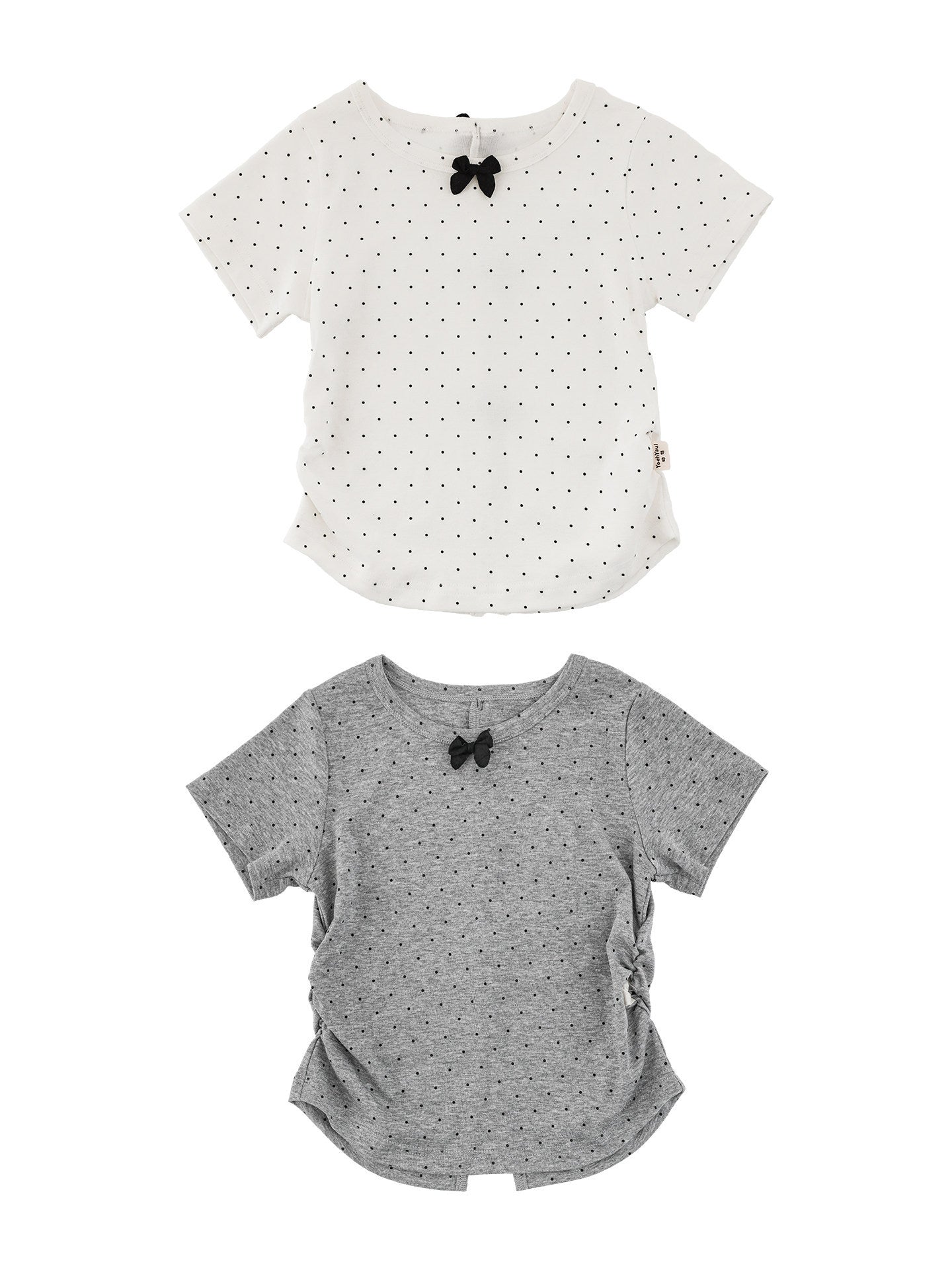Children's Summer Short-sleeved Cool Fashion Loose Short Polka Children's T-shirt
