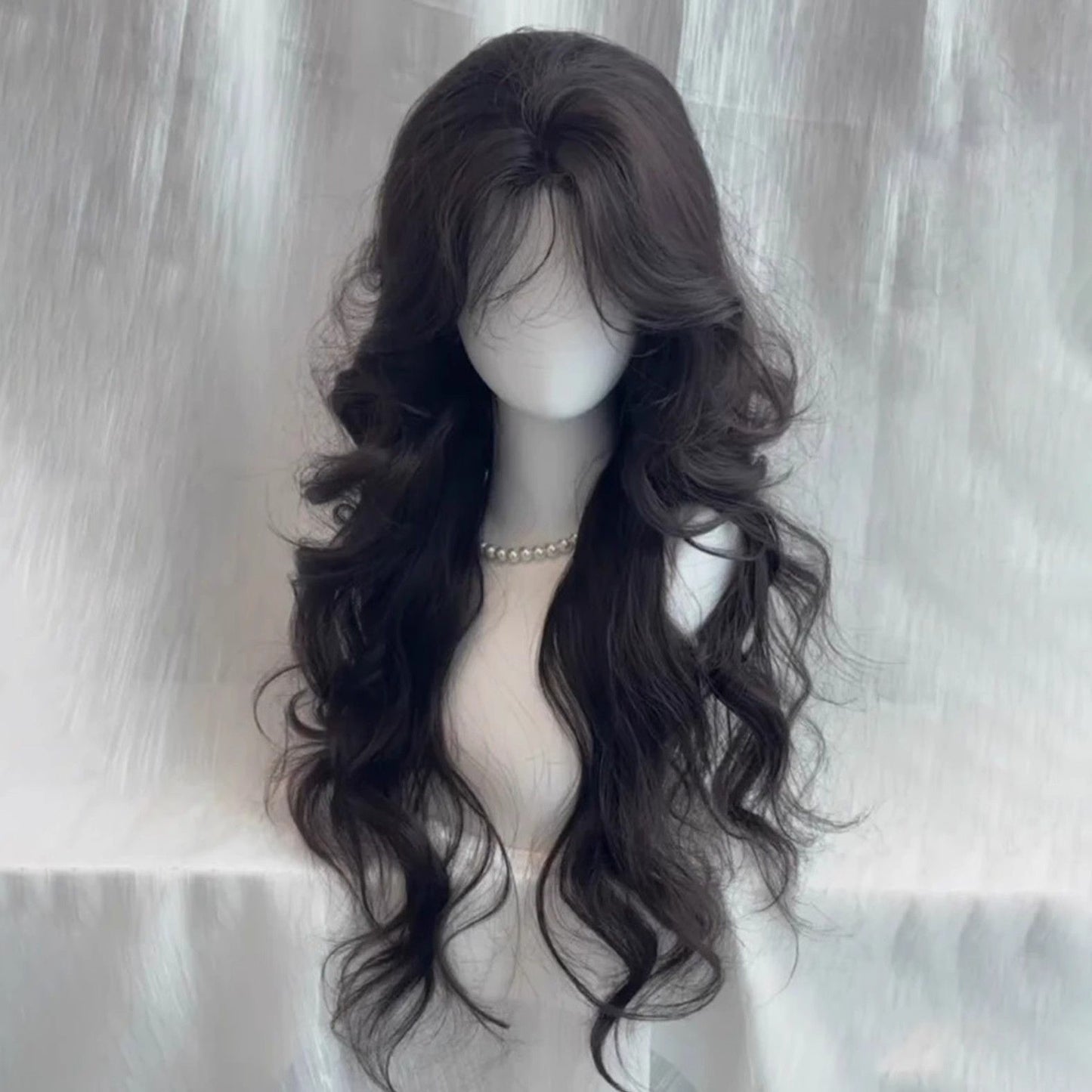 Women's Medium Large Wave Curly Hair Cool Atmosphere Natural Wig Long Curls