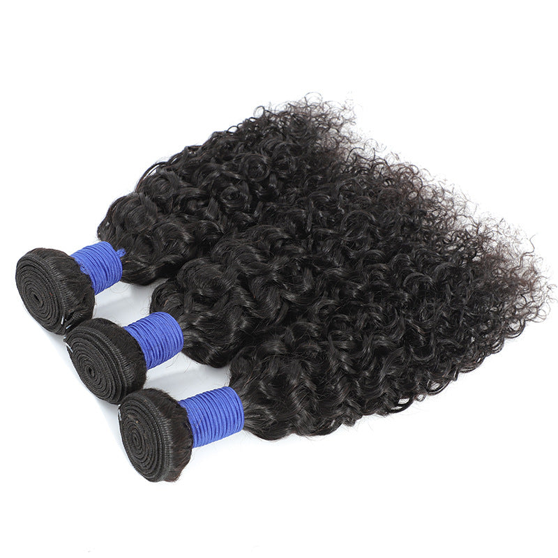 Natural Color Human Extension Wigs Overseas Real Hair Wig