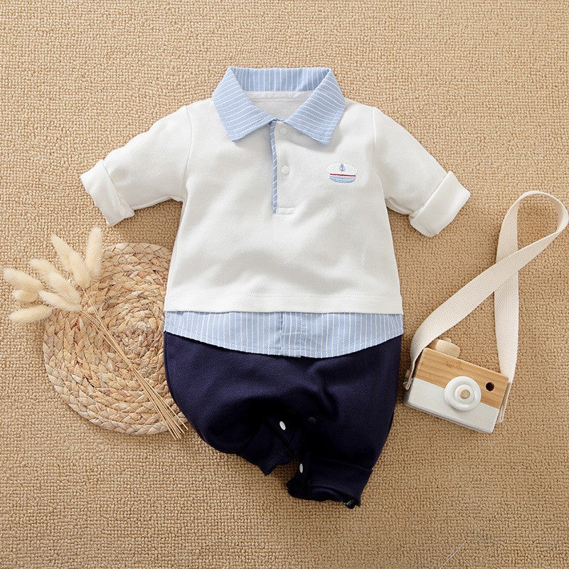Jumpsuit Gentleman Clothes Long Sleeve Infant Jumpsuit, Climbing Suit