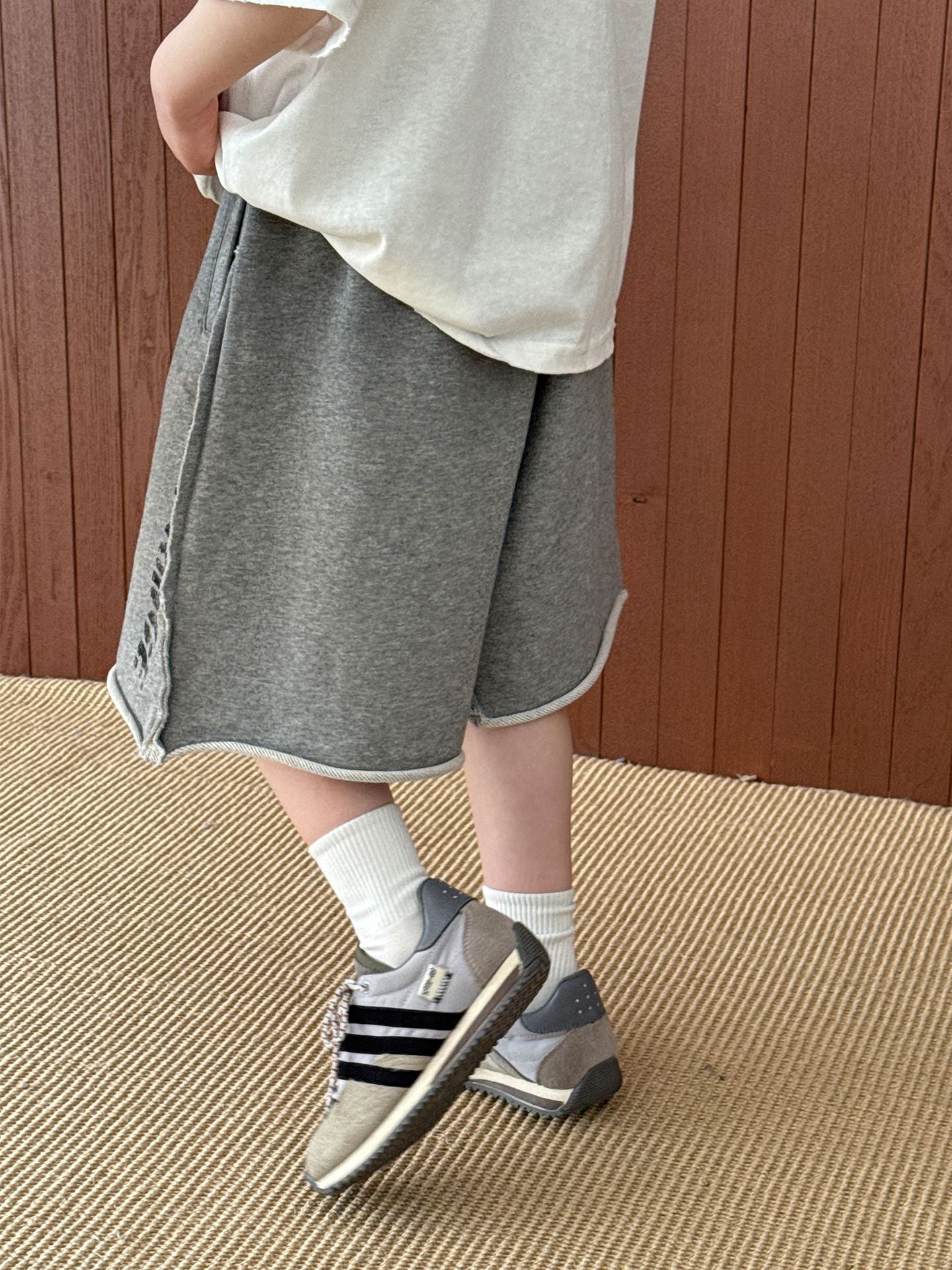 Summer Korean Style Fashionable Letters Printed Daily Children's Pants