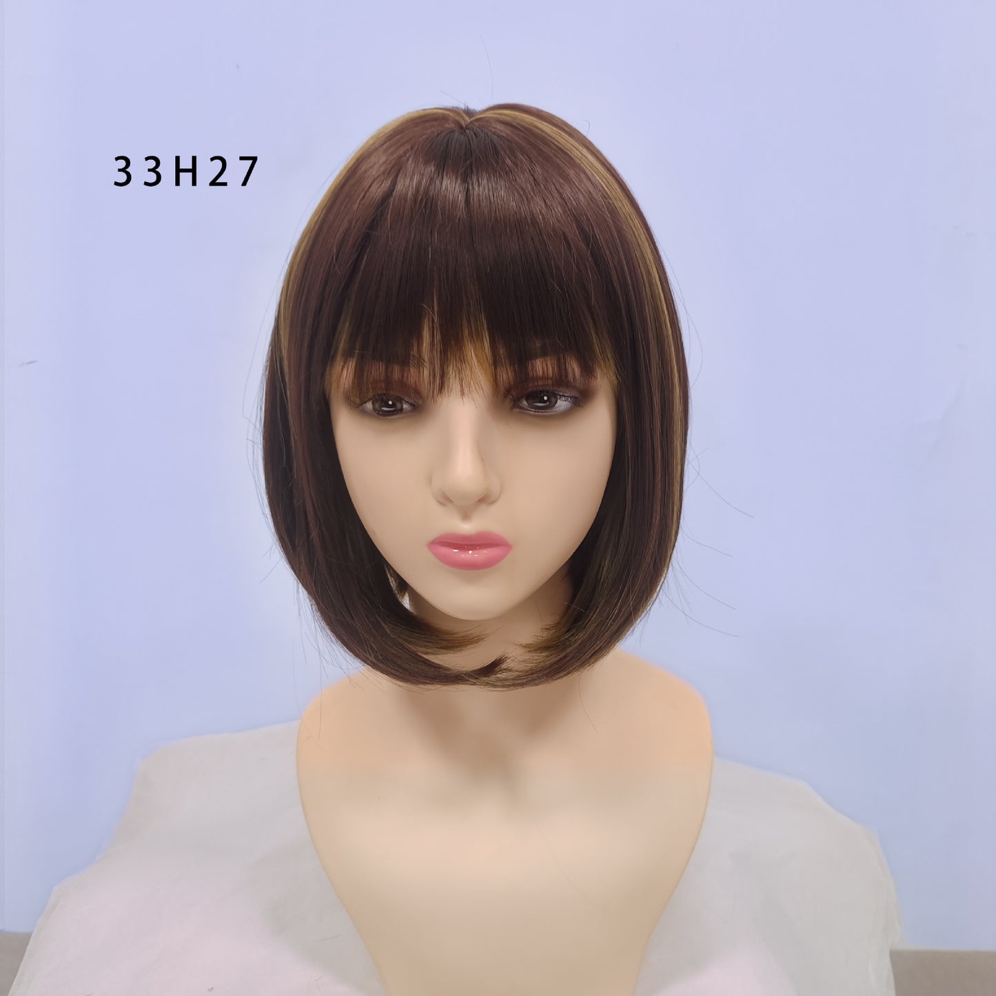 Graceful Classic Bangs Female Synthetic Wigs Wig Short Straight Hair