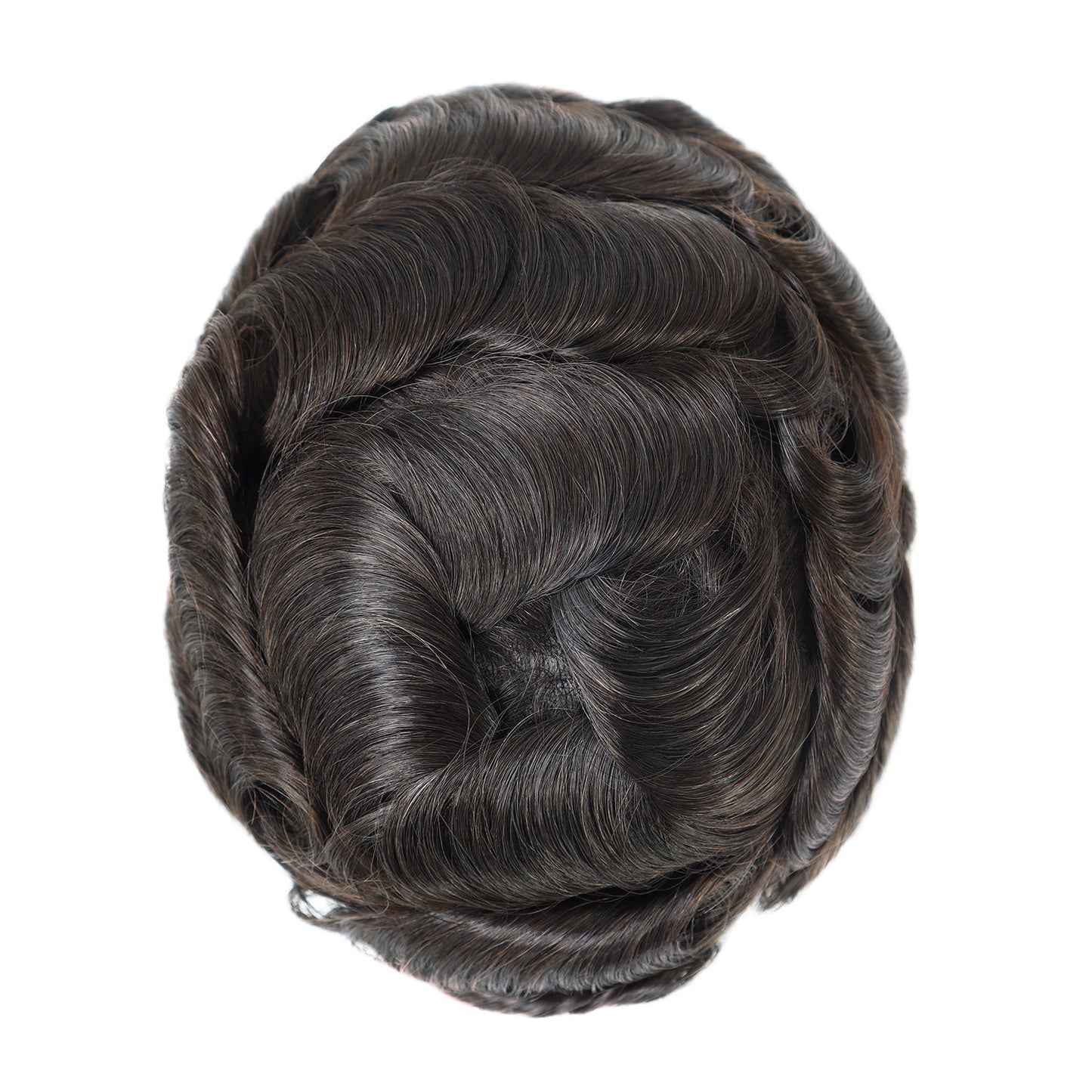Men's Human Wigs Hair Piece Supernatural Needle Men's Wig