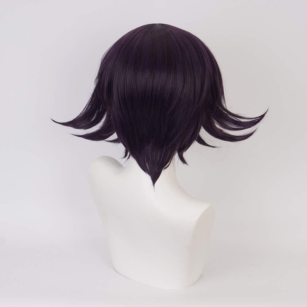 Classic Wang Ma Black Mixed Purple Cos Wig