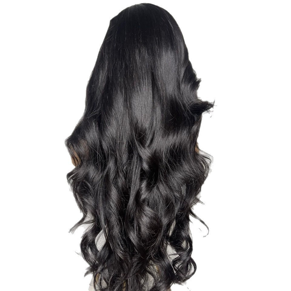 Front Lace Piano Color Big Wave Curly African Wig Long Curls