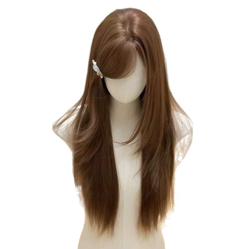 Refined High Level Hair Asian Daily Long Straight Wig