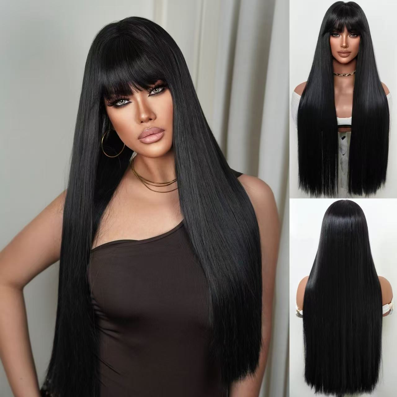 Elegant Innovative Classy Charming Fashion Bangs Long Straight Wig
