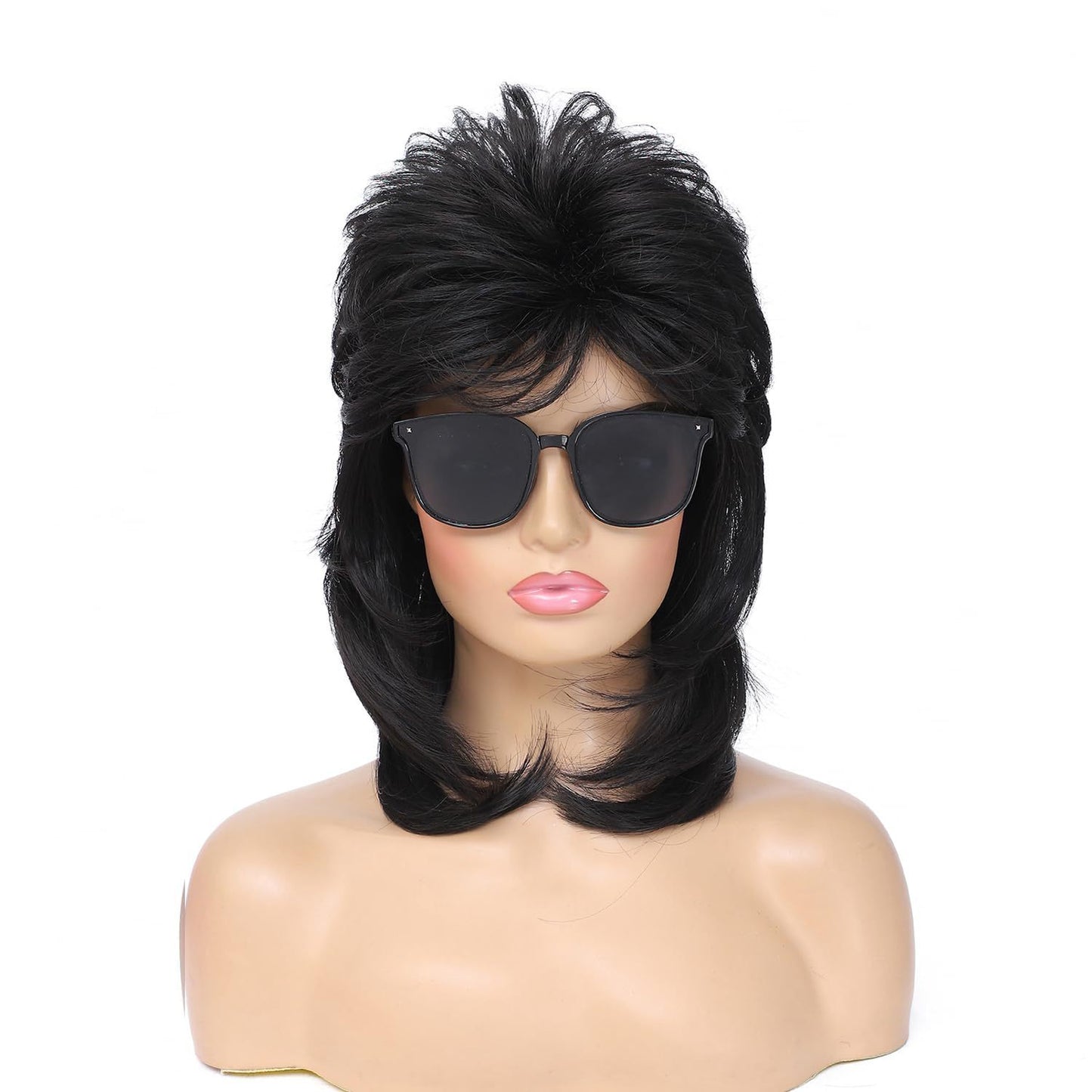 Rock Heavy Metal Shawl Curly Hair Wig Long Curls