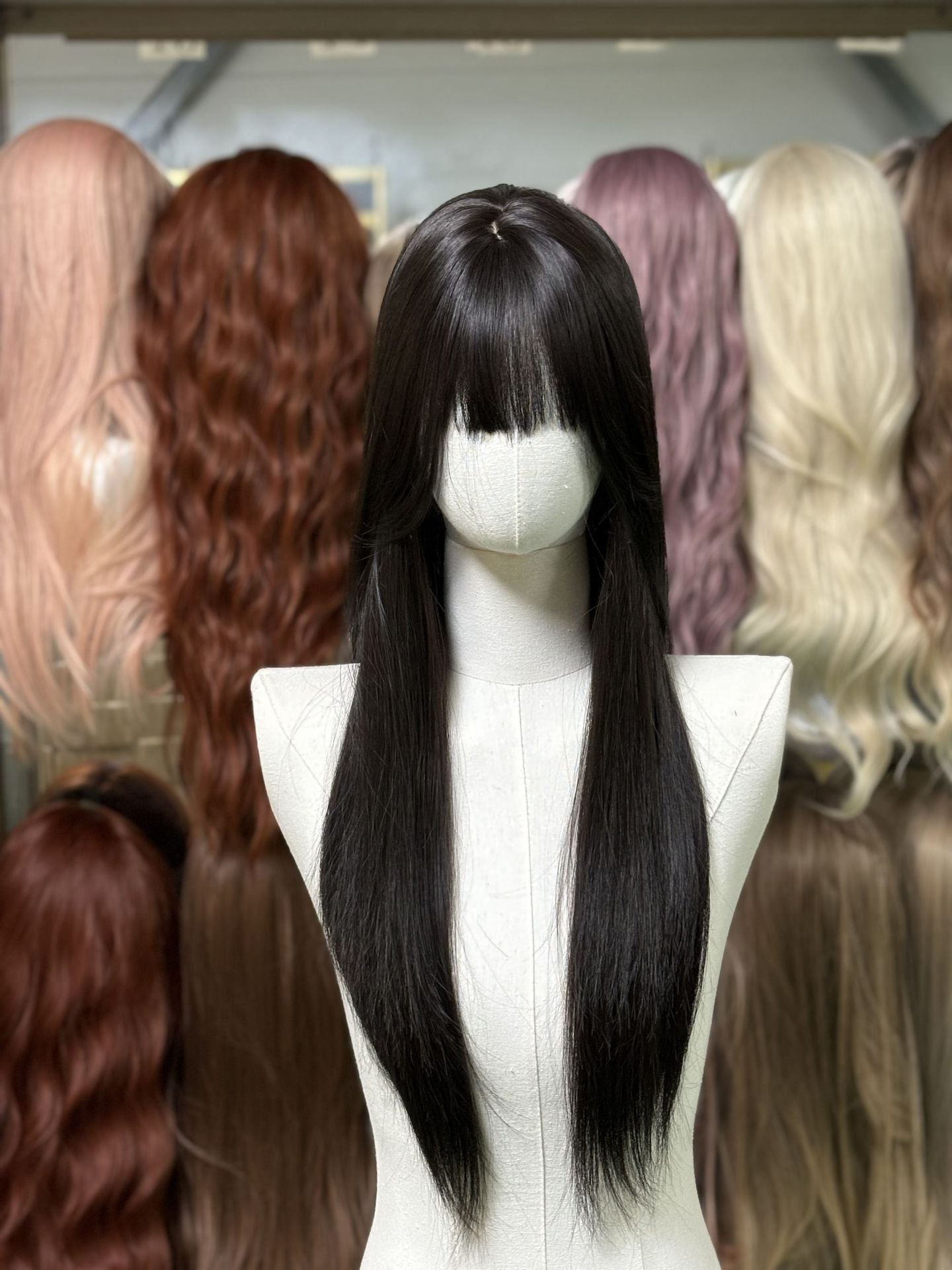 Hair Straight Curly Big Wave Realistic Wig Long Curls