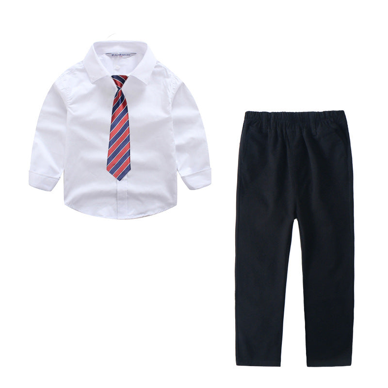 Children's Uniform Primary Secondary School Suit Boys Khaki Thick Dark Children's Pants