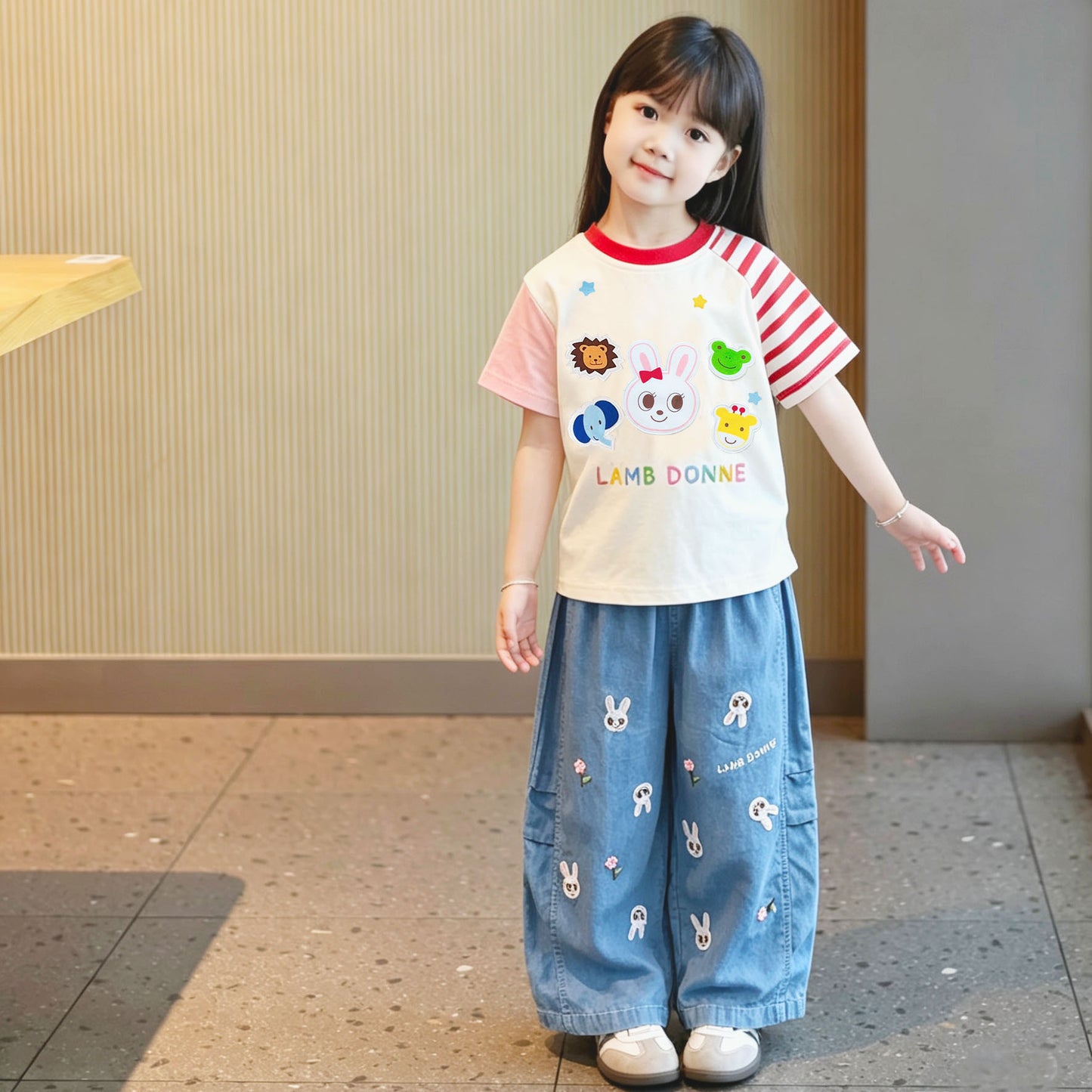 Boy's Summer Silk Cool Boy Trousers Cartoon Children's Pants