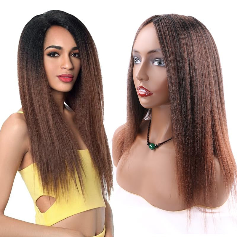 Chemical Fiber Brushed Headgear Curved Mechanism Long Straight Wig