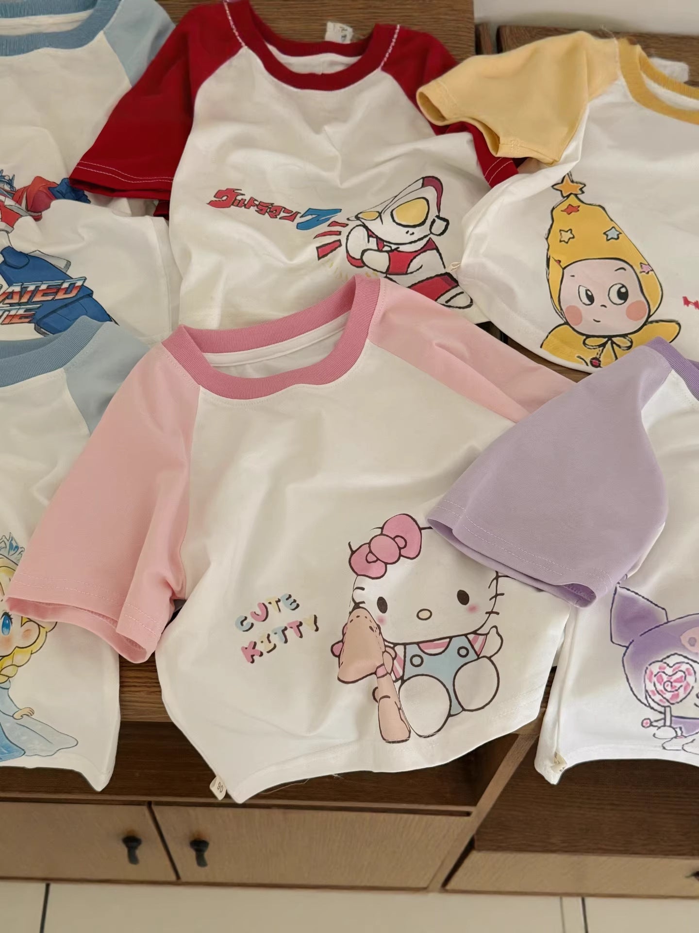 Children's Roll Class Short Sleeve Summer Boys Cartoon Uv Half Children's T-shirt