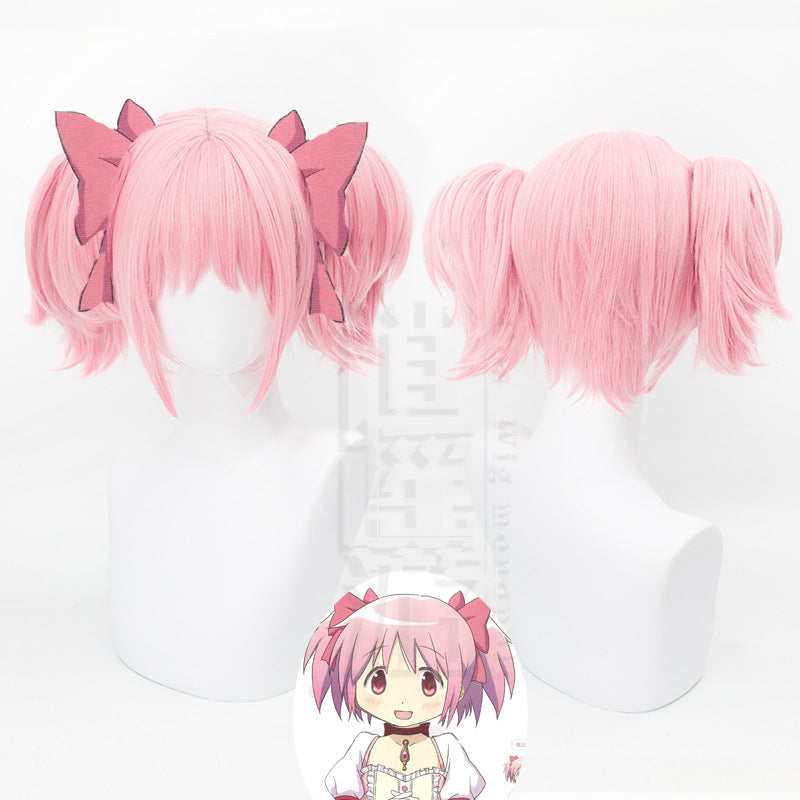 Travel Magi Square Pink Short Double Cos Wig