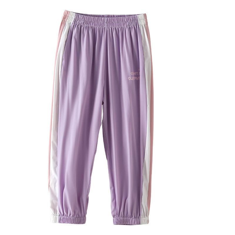 Children's Thin Trousers Summer Boys Medium Big Breathable Children's Pants