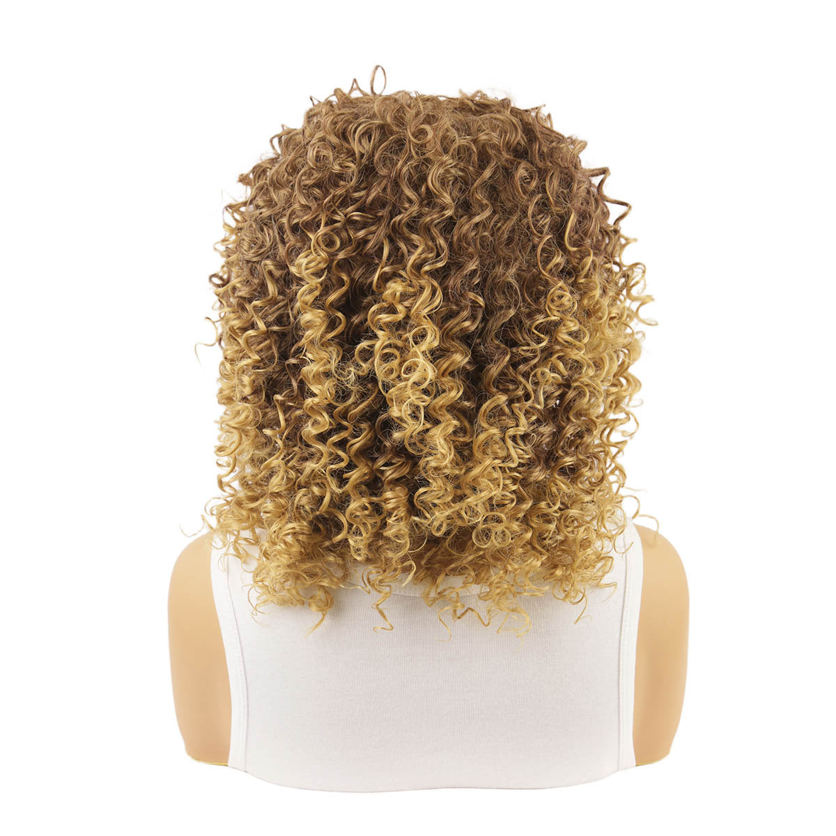 Women's African Fluffy Wigs With Small Fashion Wig Short Curly Hair