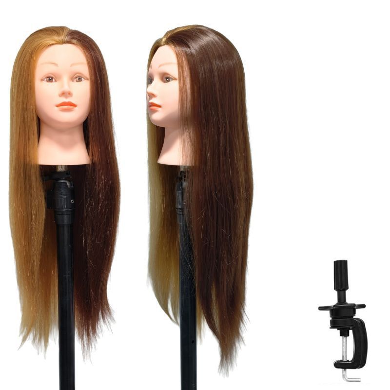 Model Head Practice Hairdressing Hair Cutting Teaching Mock Other Wig