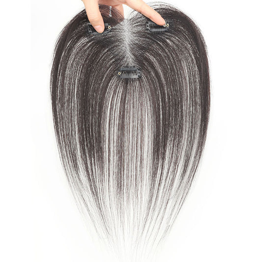 Set Female Hair Full Hand-woven Fetal Bangs Covering Seam Natural Wig
