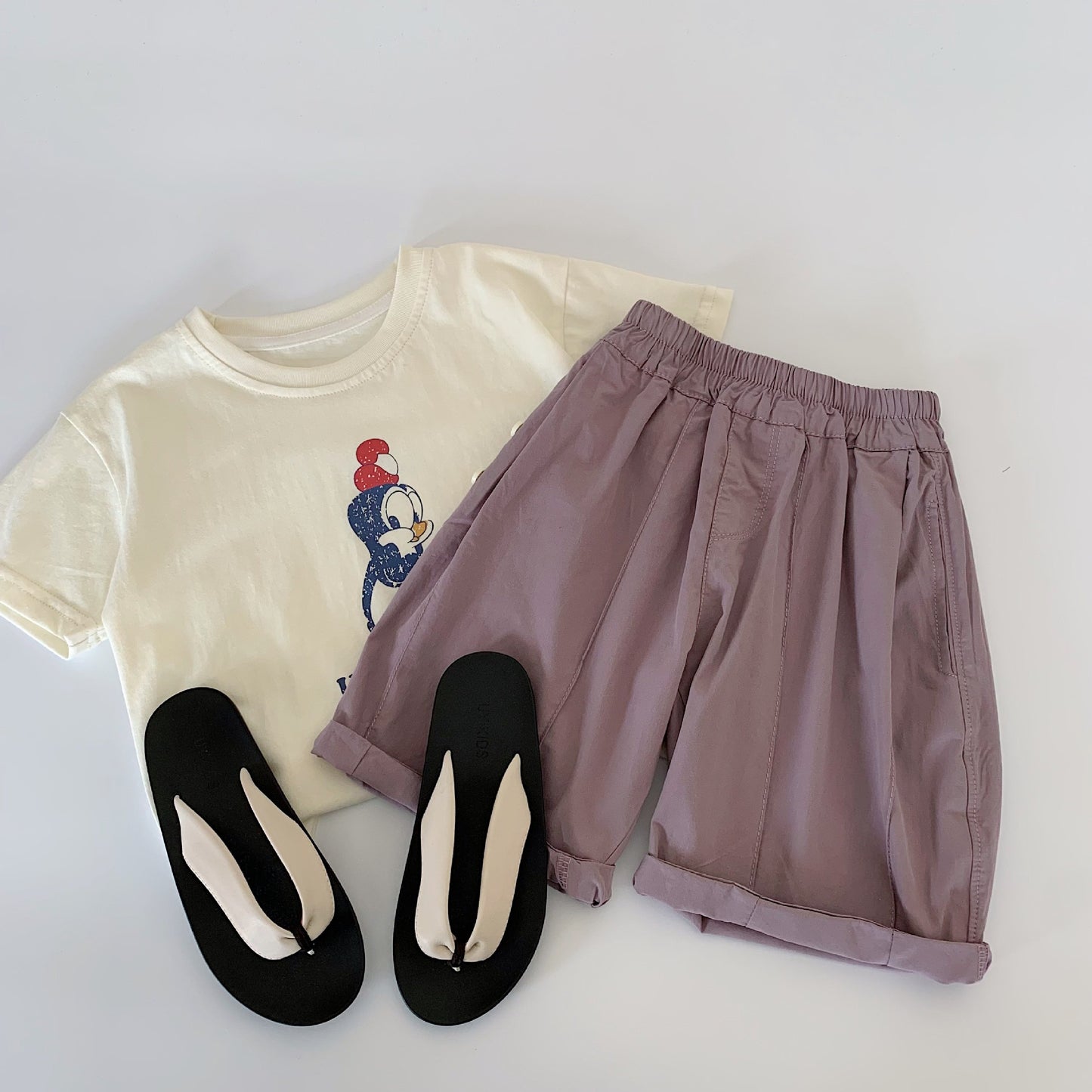 Children's Shorts Summer Korean Style Boys Pure Color Trendy Middle Children's Pants