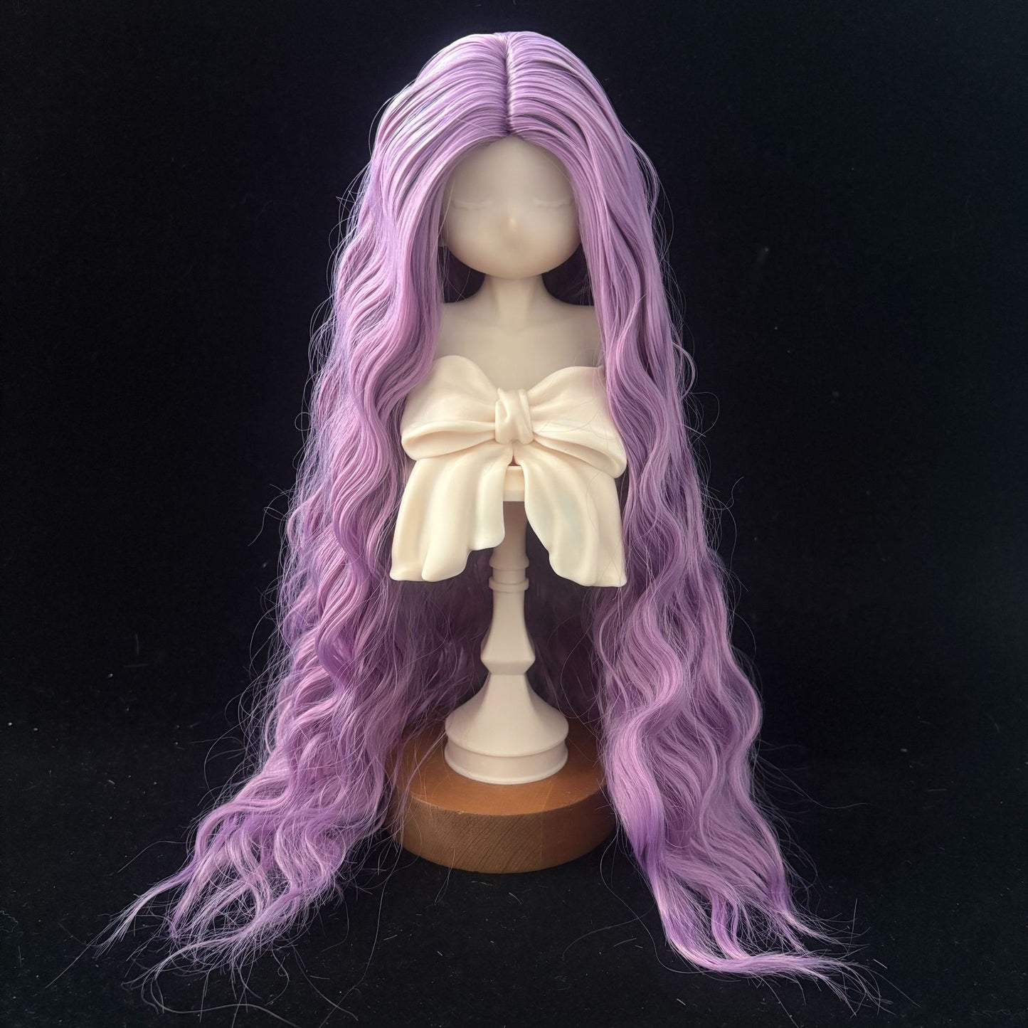 Split Hair Soft Silk Small Curls Water Ripple Cos Wig