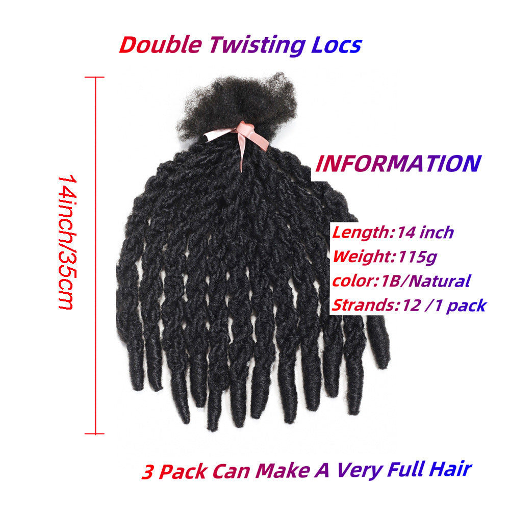 African Chemical Fiber Crochet Hair Top Seamless Other Wig