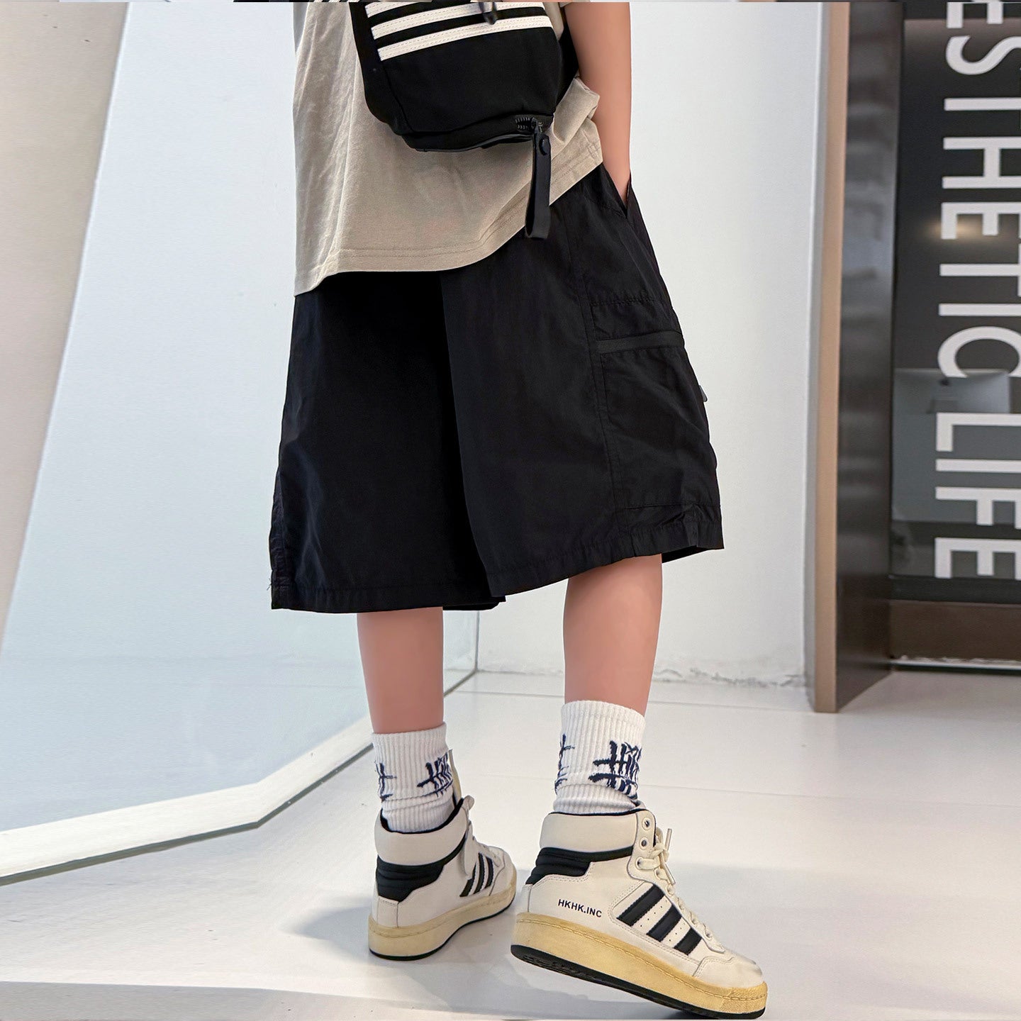 Children's Clothing Boy Summer Thin Middle Big Children's Pants