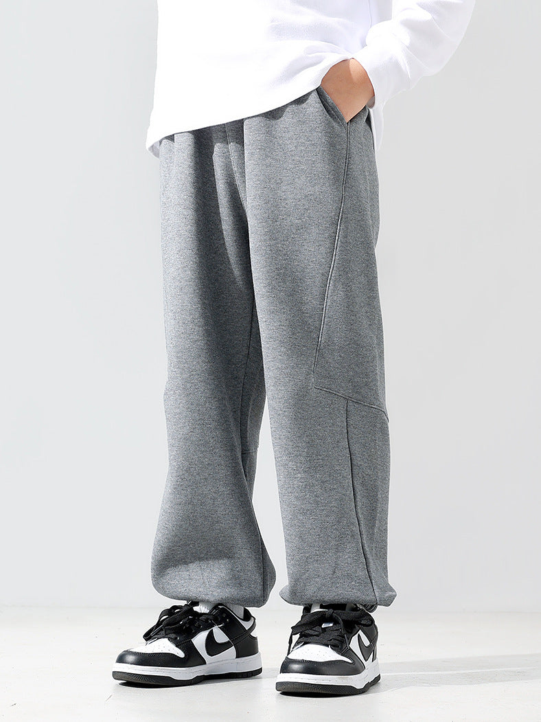 Men's & Children's Crawler Korean Style Sports Trousers Middle Children's Pants