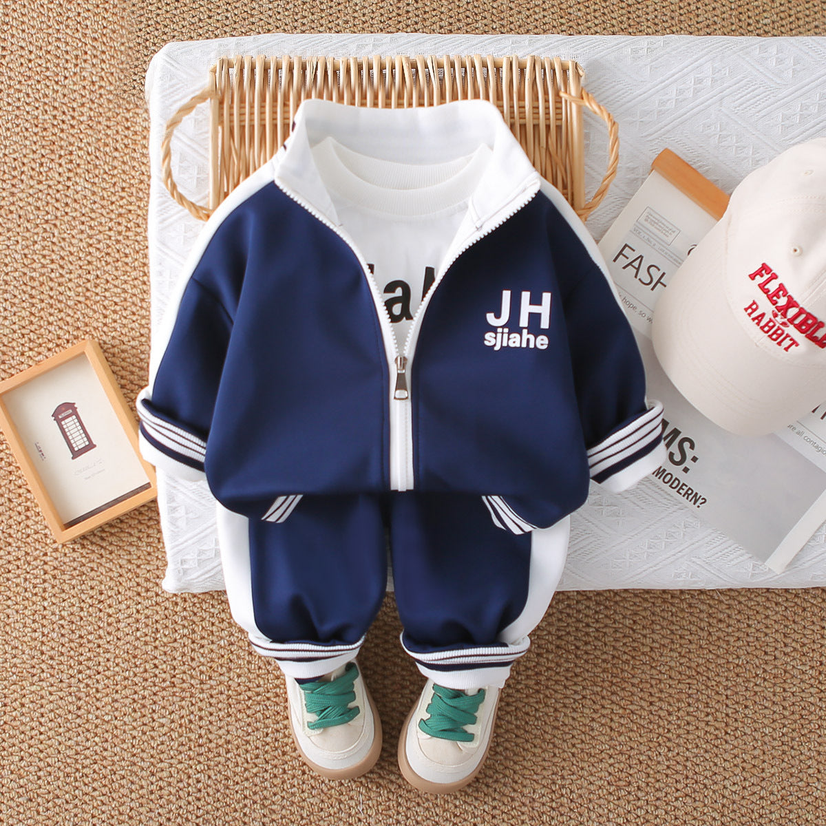 Fashion Autumn Western Style Long-sleeved Sports Children's Suit