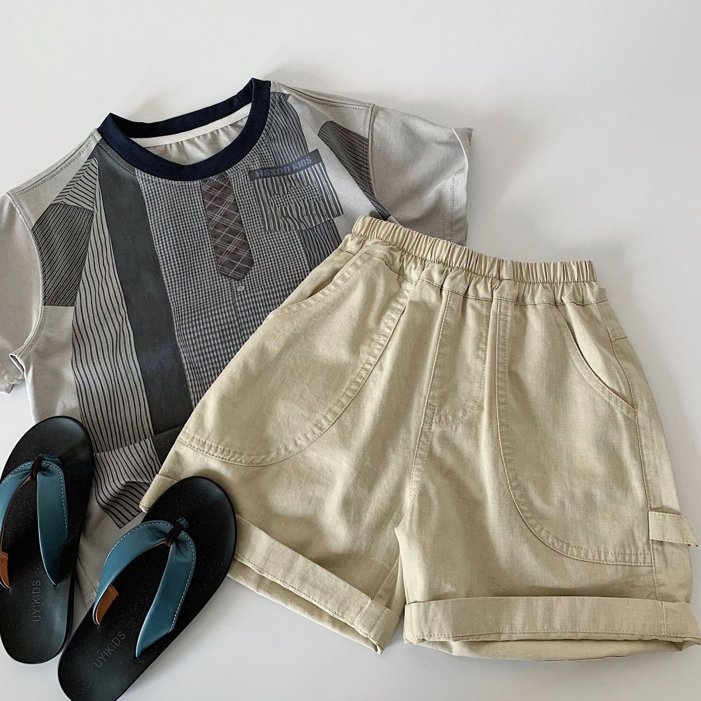 Children's Shorts Summer Korean Style Solid Color Children's Pants