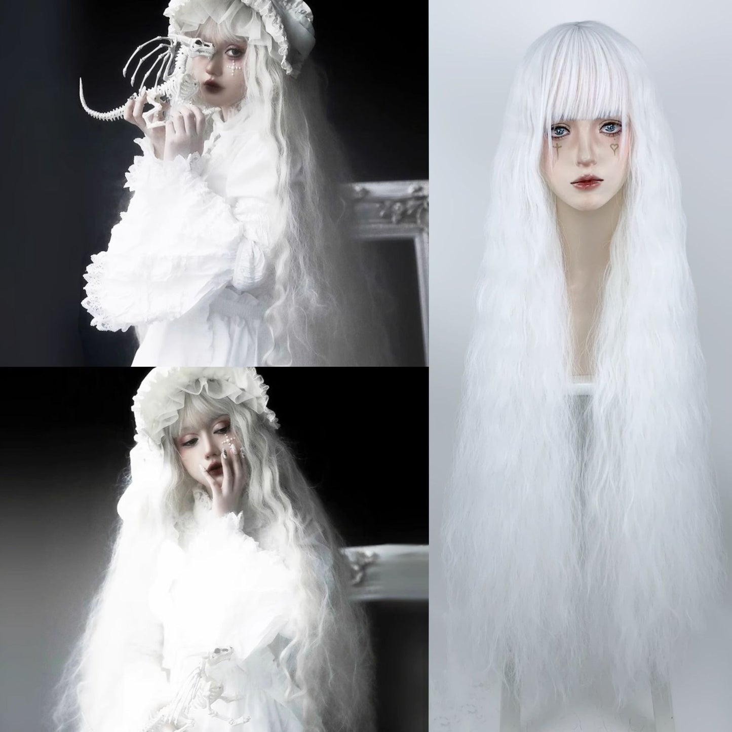 Women's Curly Hair Mori Style Lolita Small Simulation Wig Long Curls