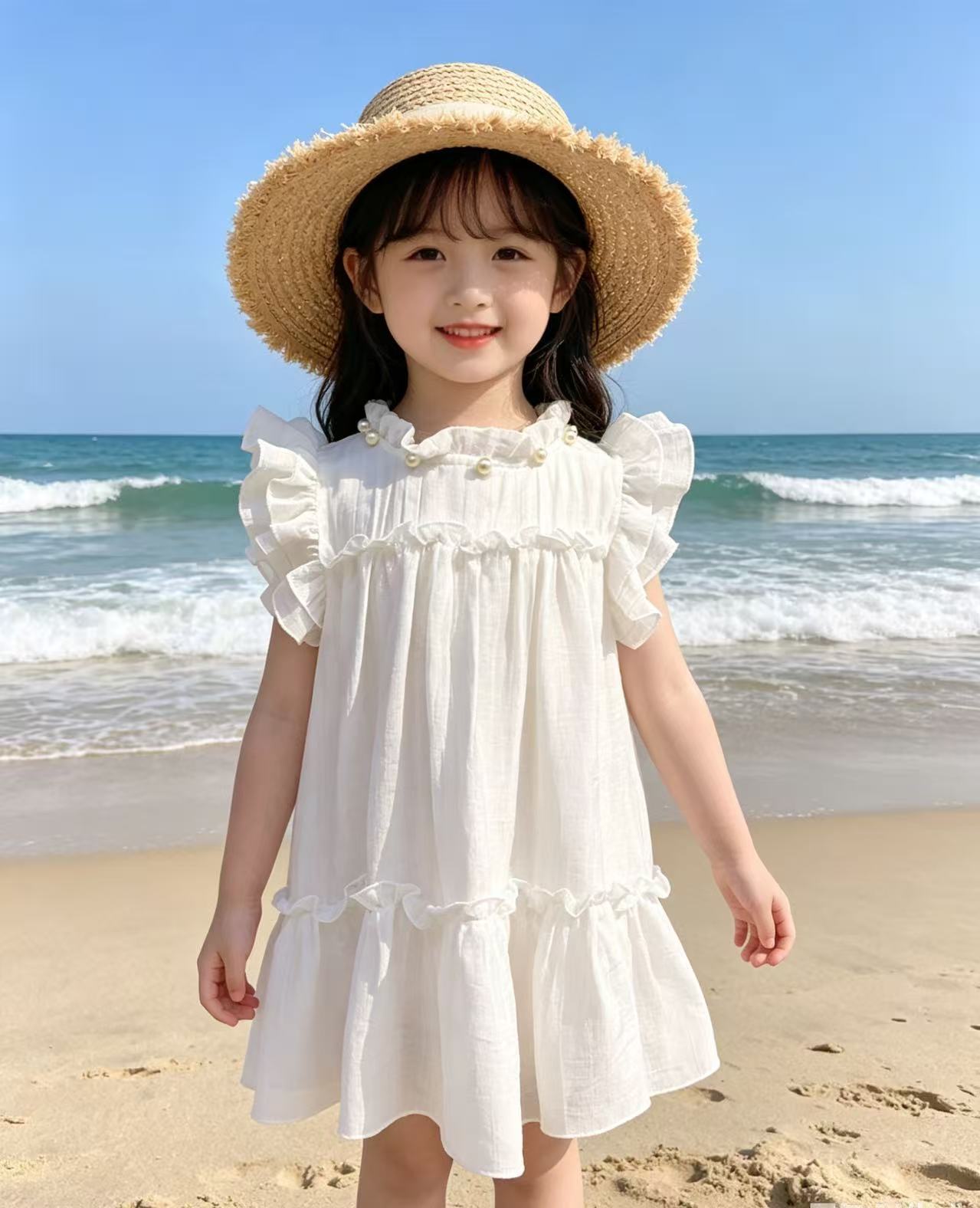 Yunnan White Body Summer Princess Clothing Children's Dress