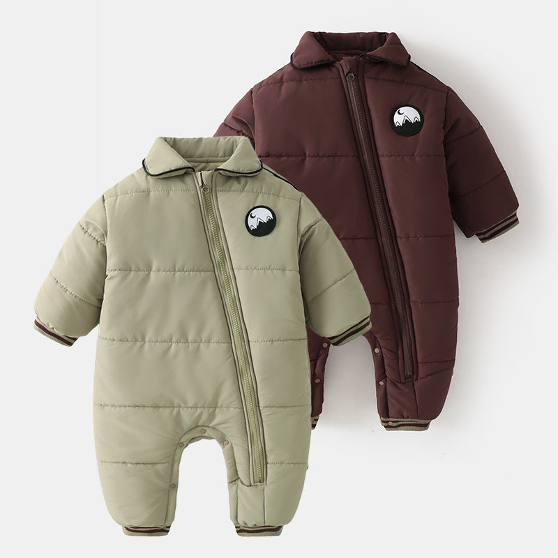 Women's & Men's Winter Fleece-lined Jumpsuits Outing Thickened Rompers Outwear Keep Warm Jumpsuit, Climbing Suit