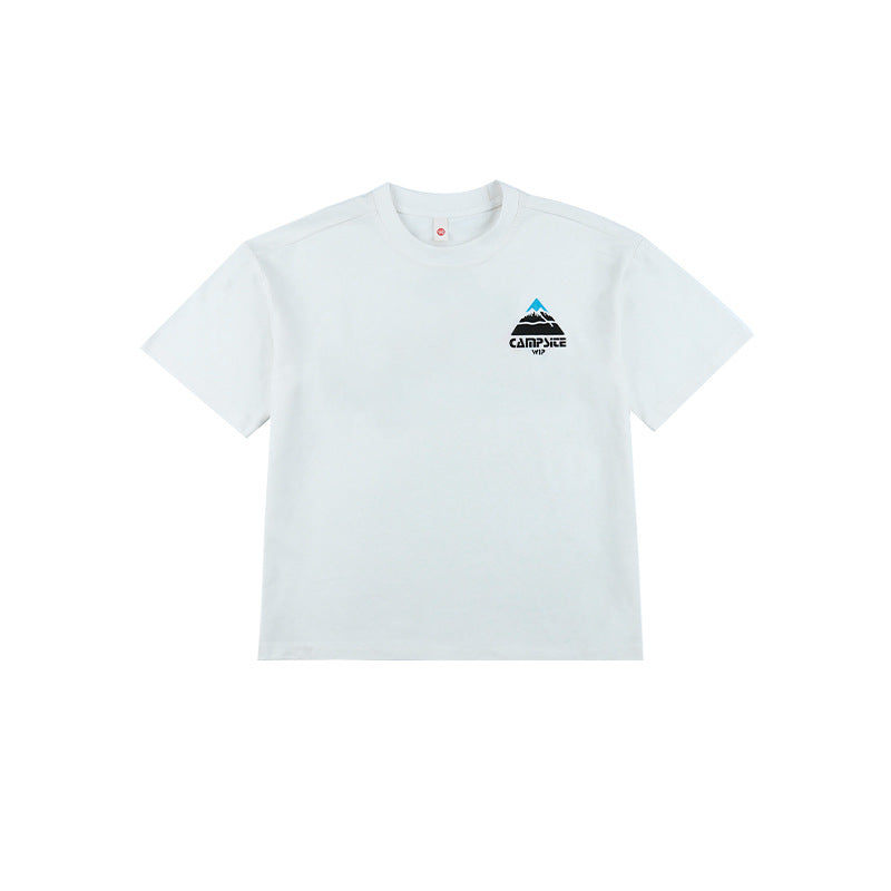 Children's Short-sleeved Mountain Clothing Summer Outdoor Sports Breathing Cotton Teens Short Children's T-shirt