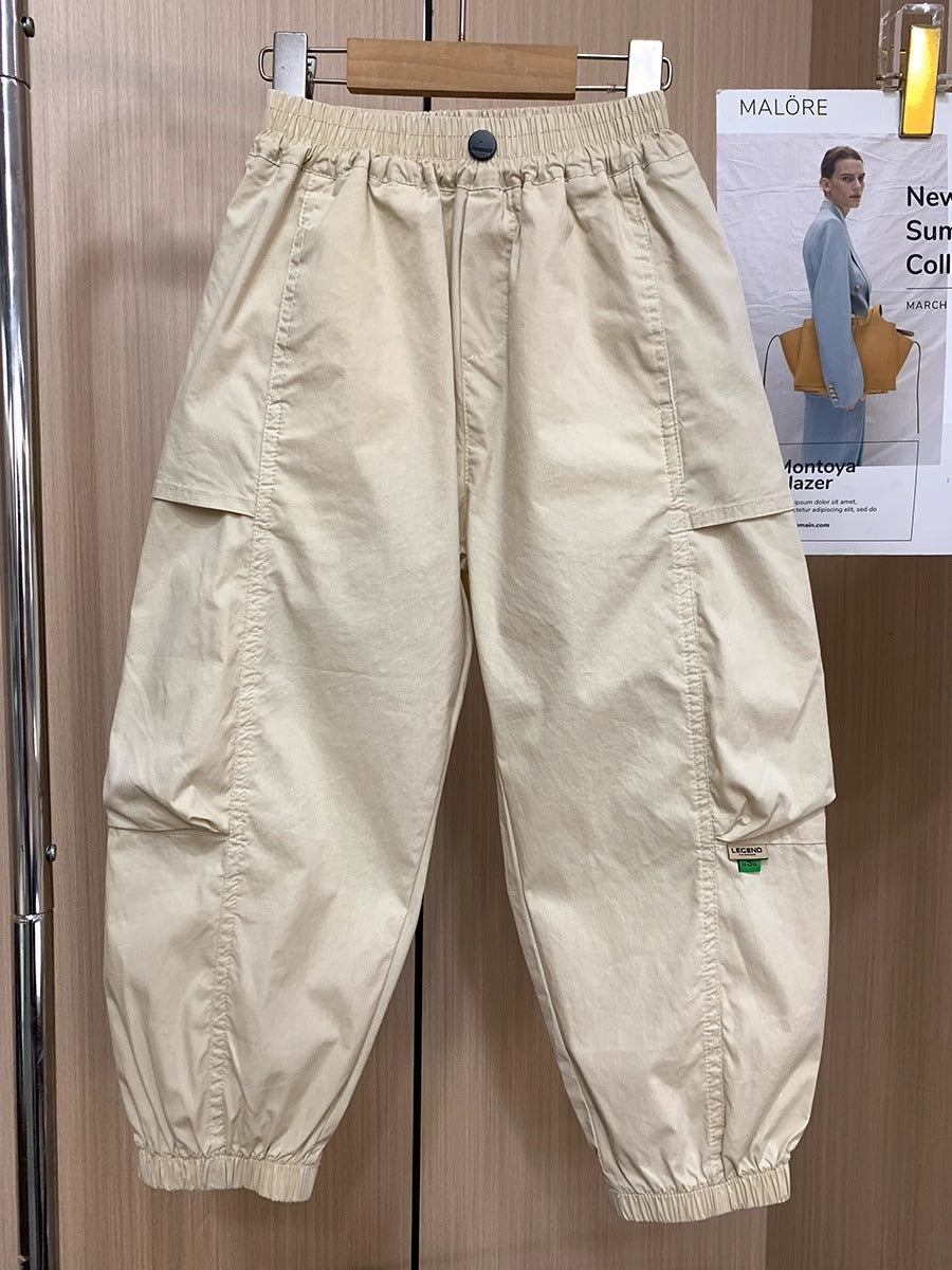Children's Summer Casual Medium Large Overalls Outerwear Western Style Children's Pants