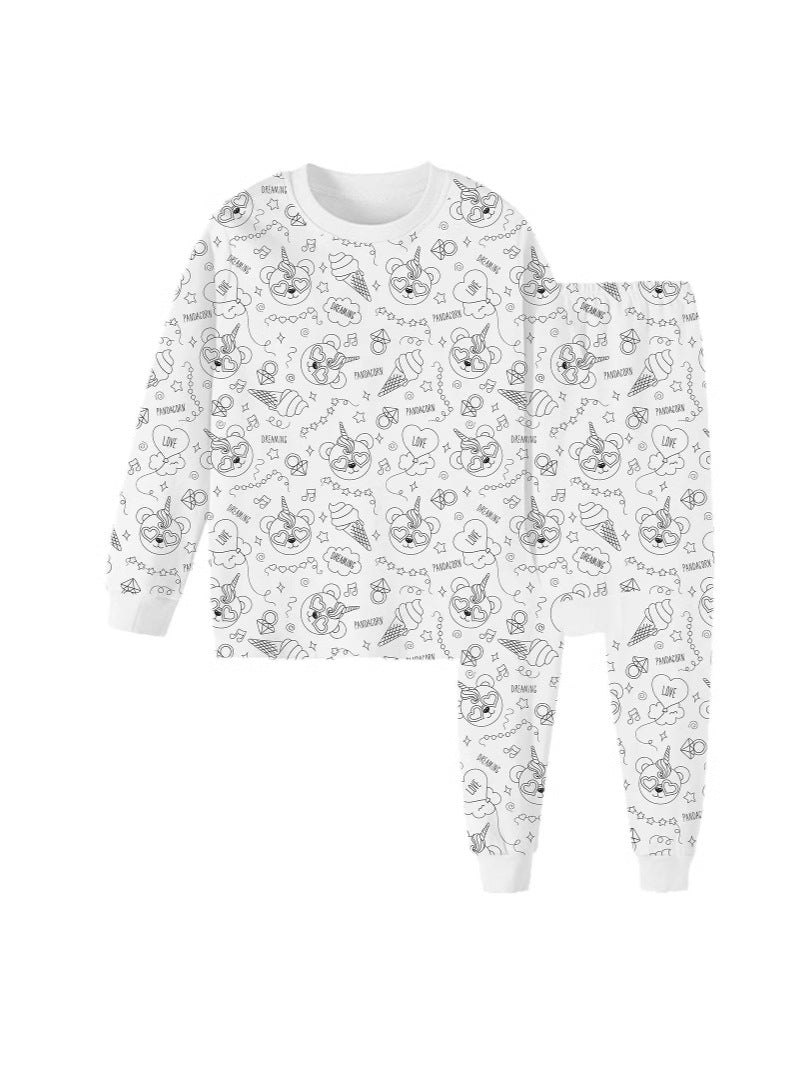Classy Cool Children's Iti Pajamas Coloring Children's Suit