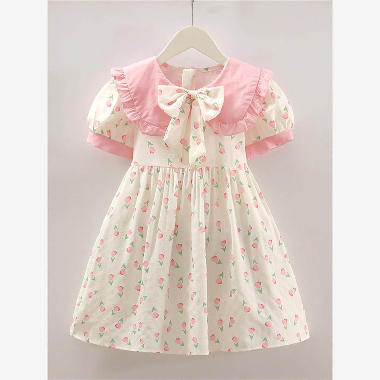 Children's Floral Chiffon Summer Princess Korean Style Children's Dress