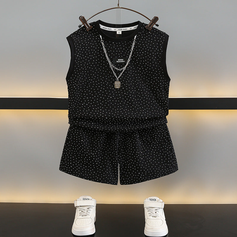 Children's Boys Western Style Fried Street Vest Children's Suit