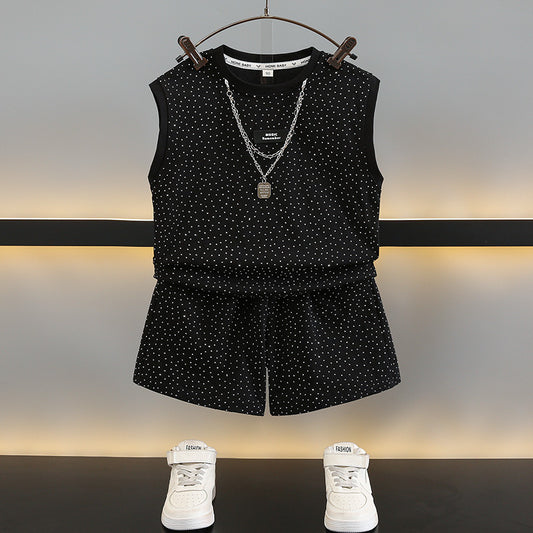 Children's Boys Western Style Fried Street Vest Children's Suit