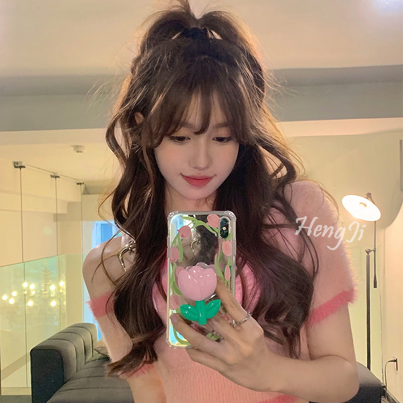 Women's Korean Style Hairstyle Big Wave Curly Wig Long Curls