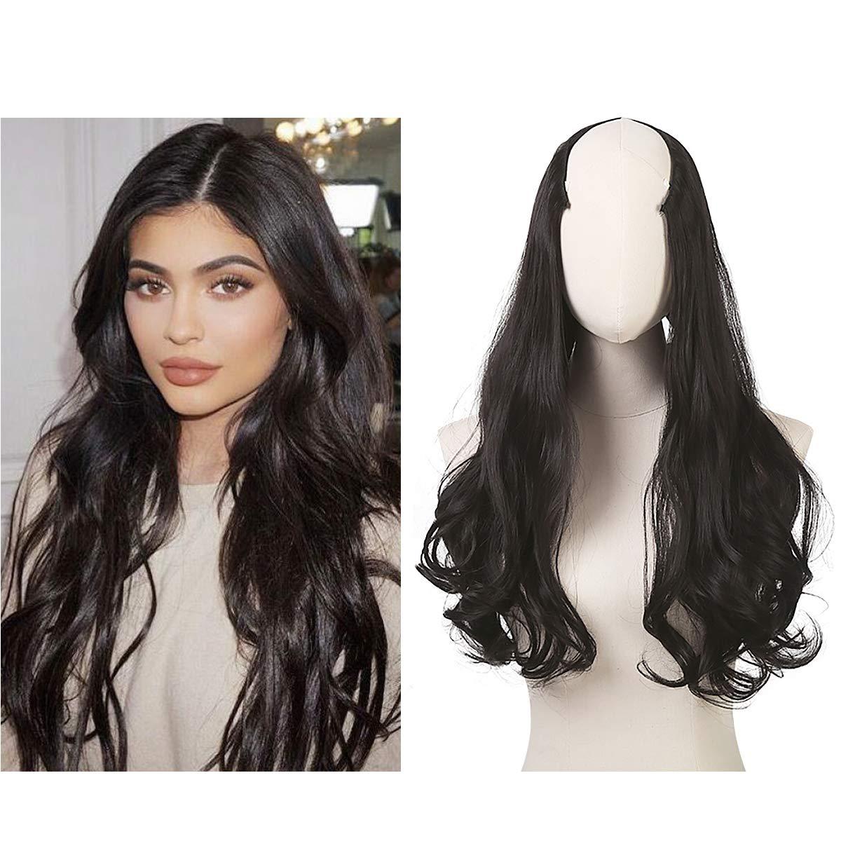 Female Long Curly Hair Big Wave Fluffy Natural U-shaped Wig